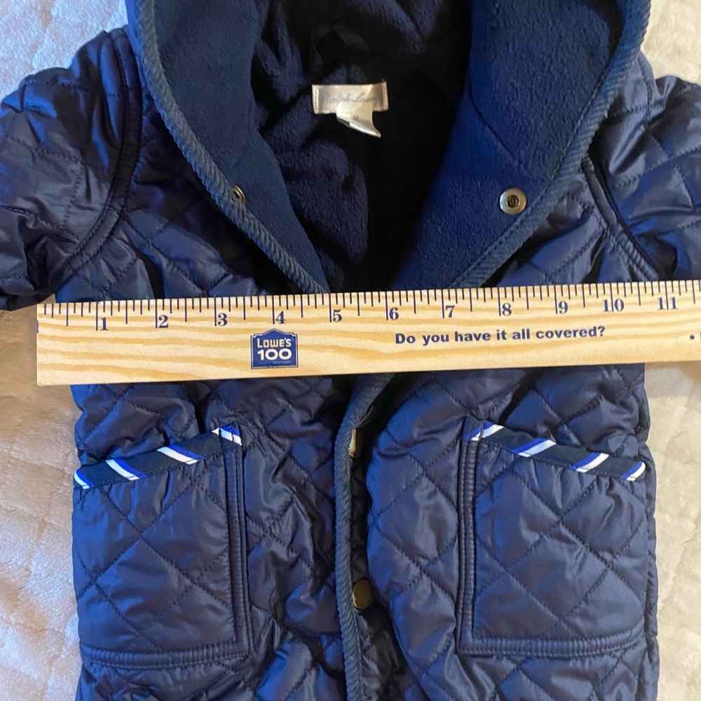 Ralph Lauren POLO Baby Quilted Bunting | Navy 6 Months | Hooded One-Piece GIFT - Picture 7 of 8